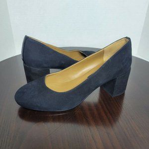 Margaux EU 38 US 8 Wide The Heel Black Suede Pumps Heels Womens